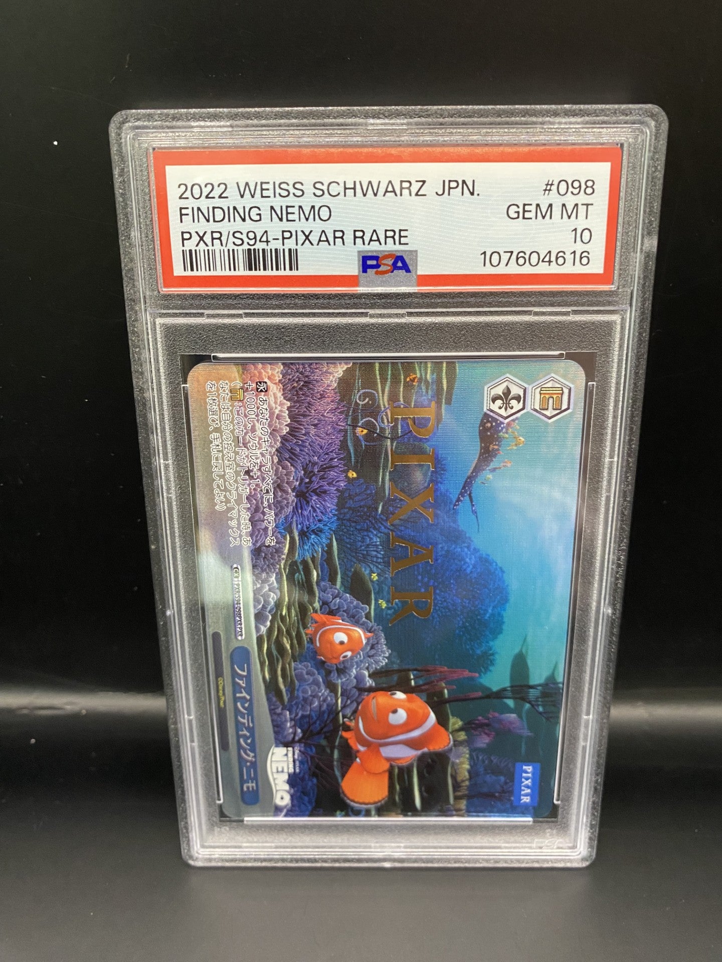 2022 Weiss Schwarz Finding Nemo Japanese Pixar PSA 10