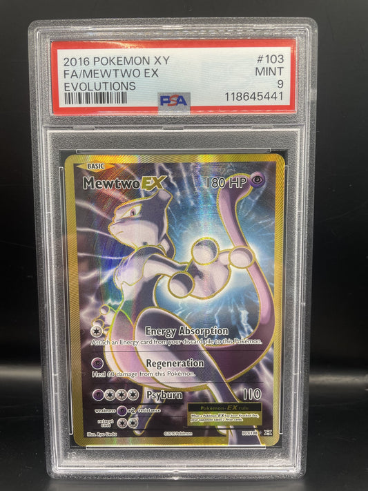 2016 Mewtwo EX Evolutions Japanese Pokémon PSA 9