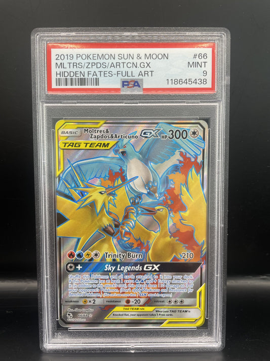 2019 Pokémon Sun & Moon MLTRS/ZPDS/ARTCN.GX Hidden fates Japanese Pokemon PSA 9