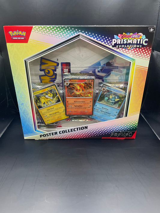 English Pokémon TCG Scarlet and Violet Prismatic Evolutions - Poster Collection
