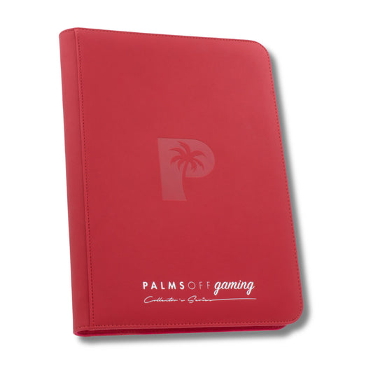 Palms Off Gaming Collector's Series 9 Pocket Zip Binder - Red