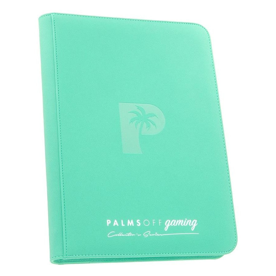 Palms Off Gaming Collector's Series 9 Pocket Zip Binder - Turquoise