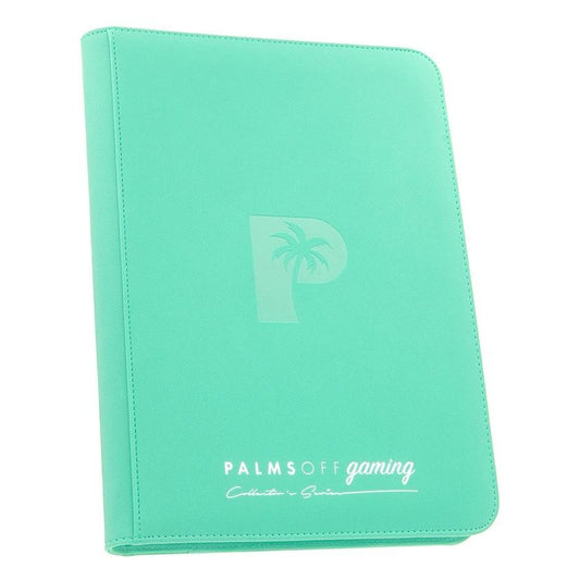 Palms Off Gaming Collector's Series 9 Pocket Zip Binder - Turquoise