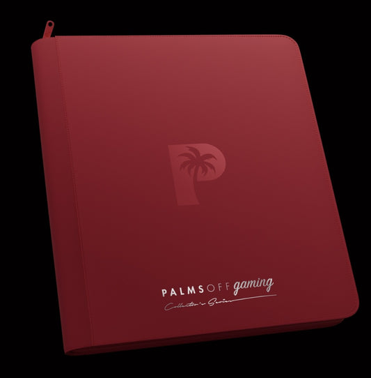 Palms Off Gaming Collector's Series 12 Pocket Zip Binder - Red