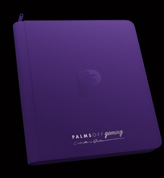 Palms Off Gaming Collector's Series 12 Pocket Zip Binder - Purple