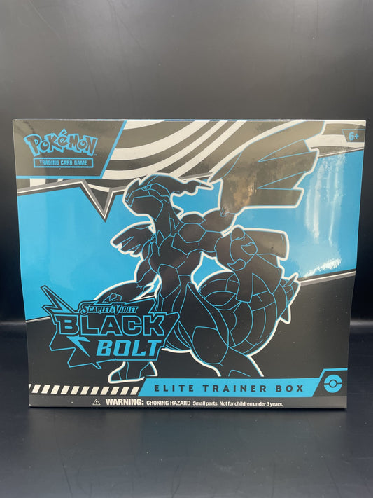 English Pokémon Scarlet & Violet Black Bolt Elite Trainer Box