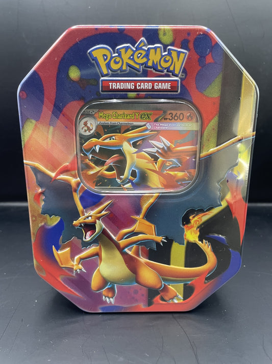English Pokémon Mega Charizard ex Tins Assorted