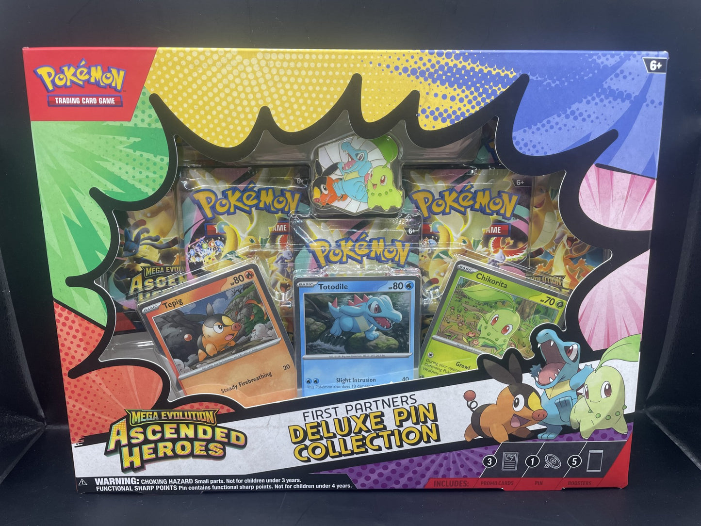 English Pokémon Ascended Heroes First Partners Deluxe Pin Collection