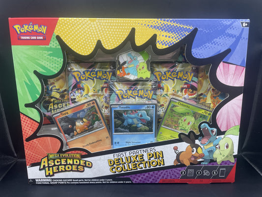 English Pokémon Ascended Heroes First Partners Deluxe Pin Collection