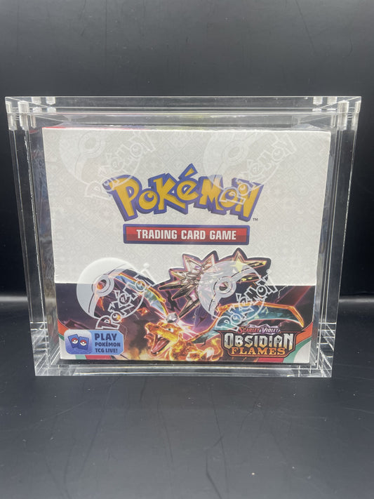 English Pokémon TCG Scarlet & Violet 3 Obsidian Flames Booster Box + Acrylic