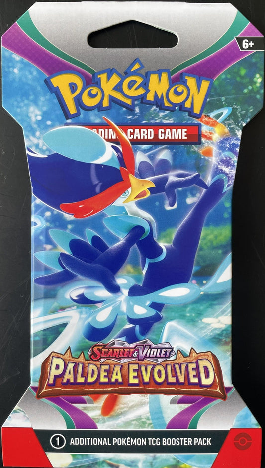 English Pokémon Scarlet & Violet Paldea Evolved Blister Pack Assorted