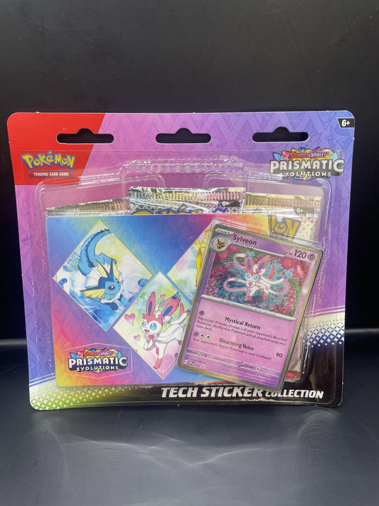 English Pokemon Scarlet and Violet Prismatic Evolution Tech Sticker Collection - Assorted