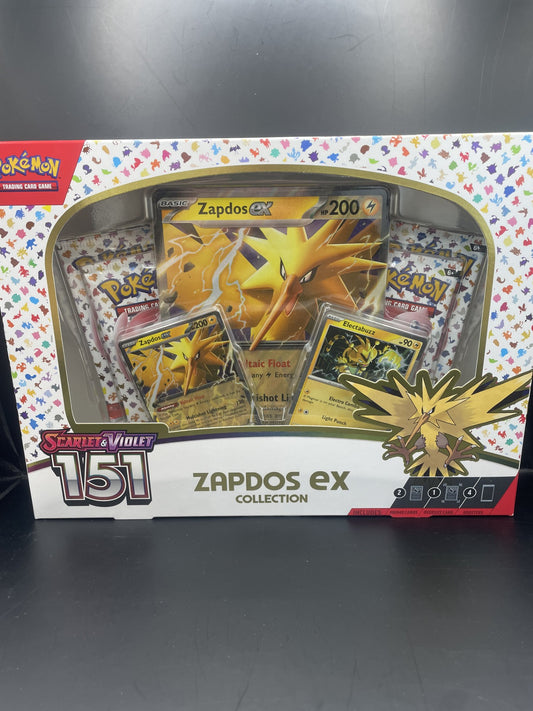 English Pokémon : Scarlet and Violet 151 Zapdos Ex Collection